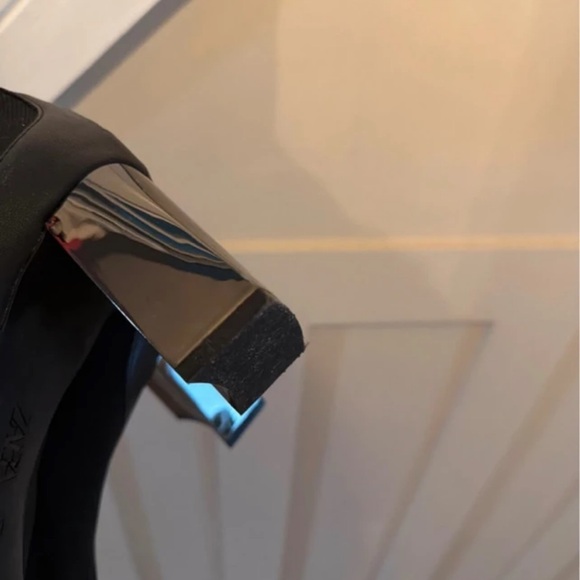 Zara Black Heeled Boots - Picture 2 of 2